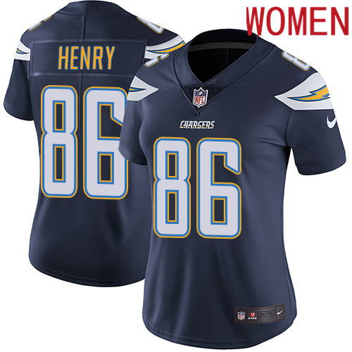 2019 Women Los Angeles Chargers #86 Henry blue Nike Vapor Untouchable Limited NFL Jersey->women nfl jersey->Women Jersey